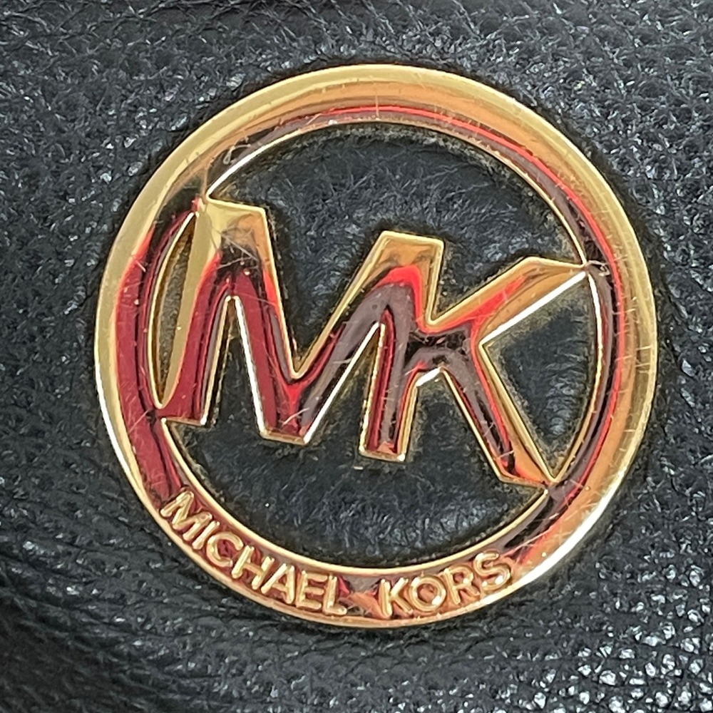 Michael Kors Pebbled Leather Gold Chain Shoulder Bag Tote Designer Quiet Luxury - Picture 8 of 14